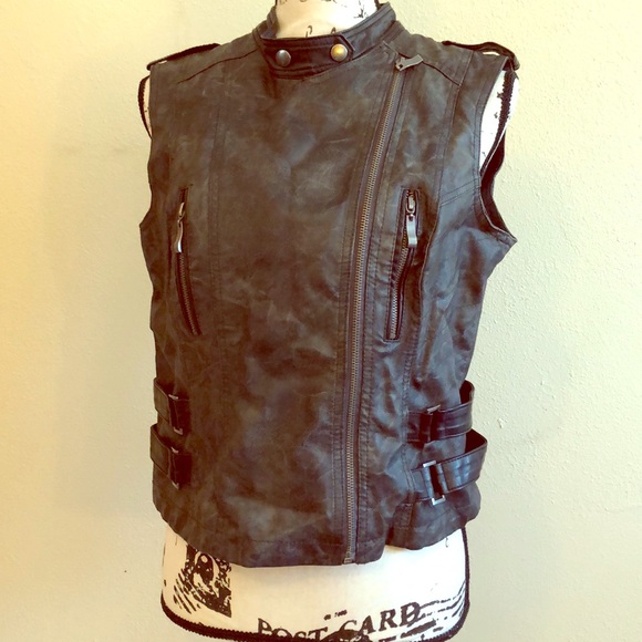 Daytrip Jackets & Blazers - Daytrip faux leather vest
